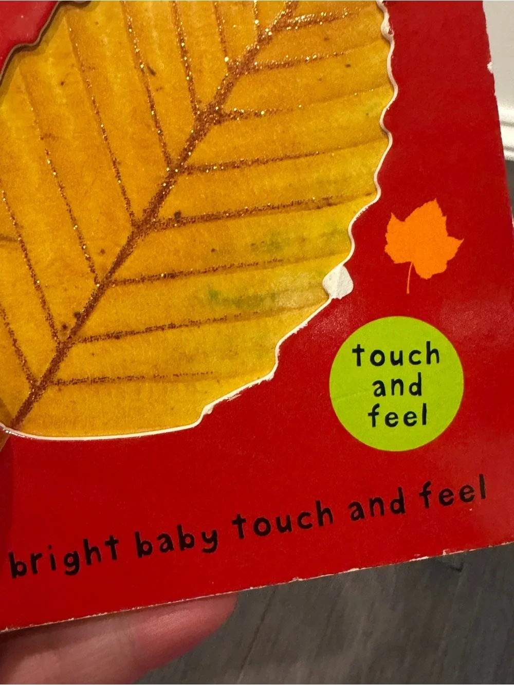 Fall Touch & Feel Baby Board Book - Red/Yellow Reading Kids Toddlers Babies